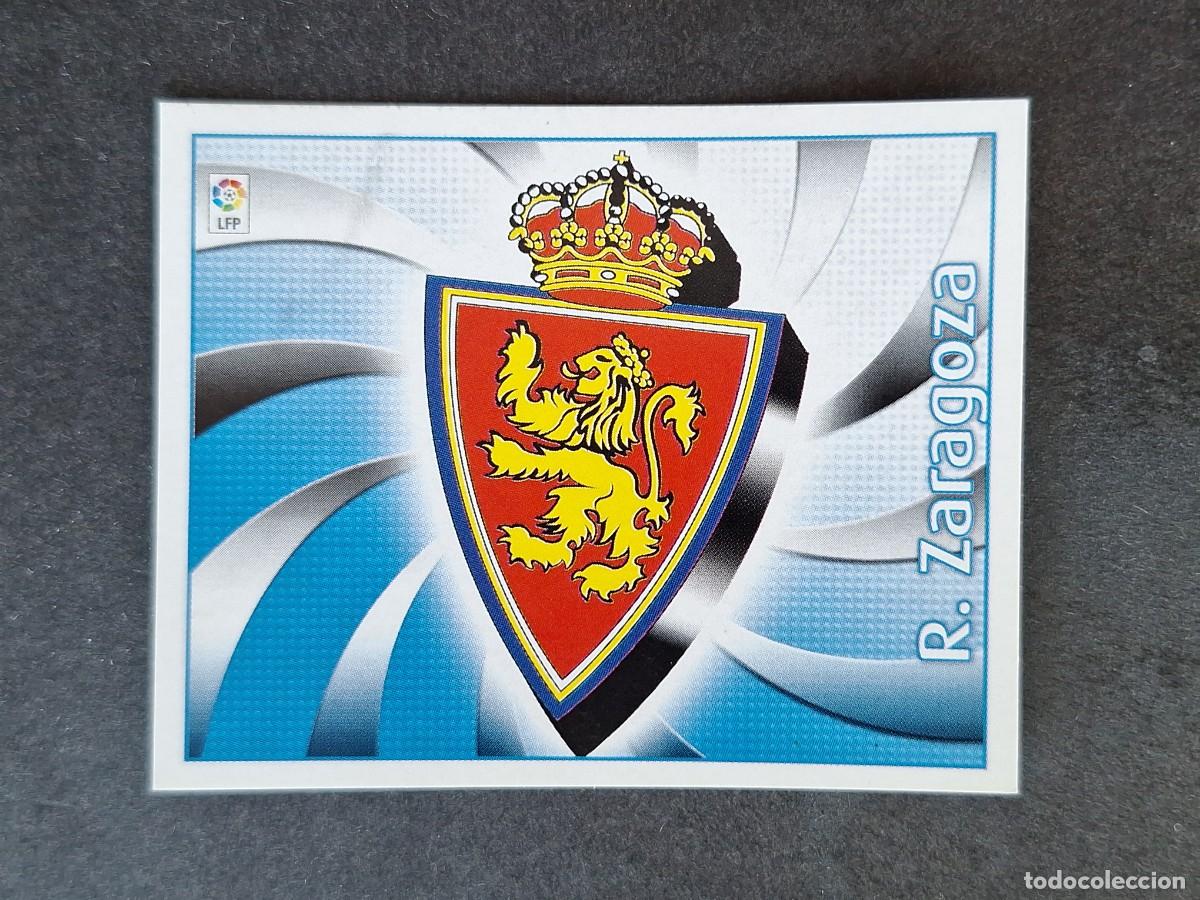 Cromos de f&uacute;tbol: L5 ESCUDO REAL ZARAGOZA LIGA ESTE 2004 2005 04 05 NUNCA PEGADO SIN PEGAR