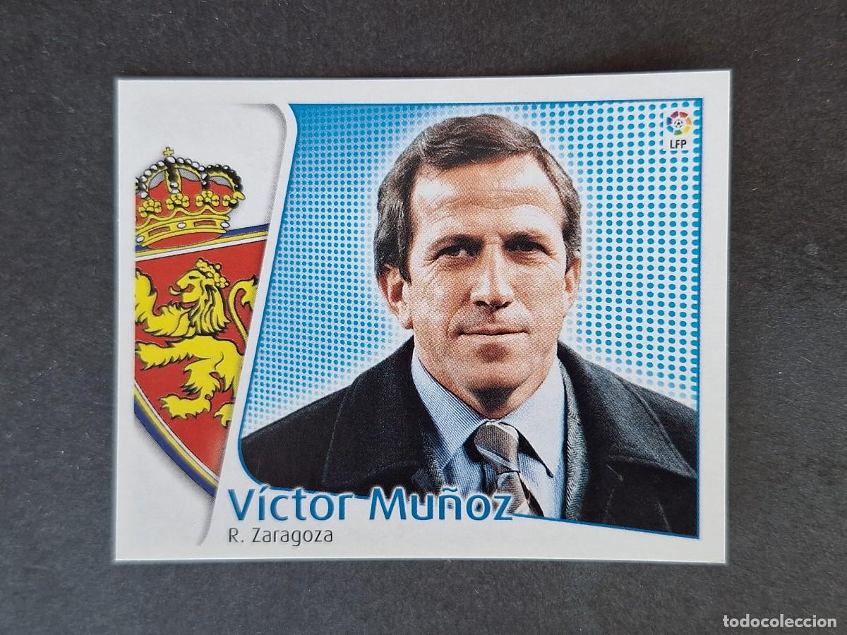 Cromos de f&uacute;tbol: L5 VICTOR MU&Ntilde;OZ ENTRENADOR REAL ZARAGOZA LIGA ESTE 2004 2005 04 05 NUNCA PEGADO SIN PEGAR
