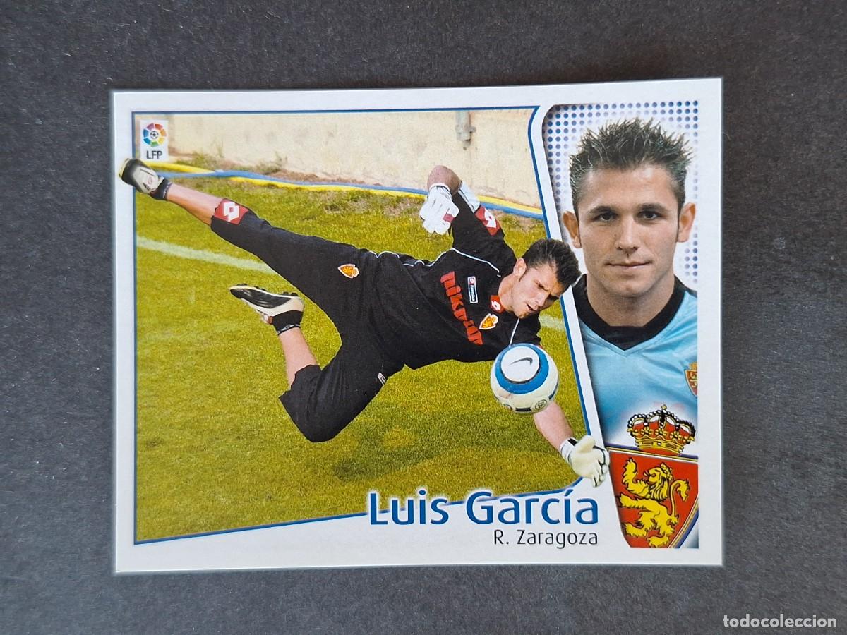 Cromos de f&uacute;tbol: L5 LUIS GARCIA REAL ZARAGOZA LIGA ESTE 2004 2005 04 05 NUNCA PEGADO SIN PEGAR