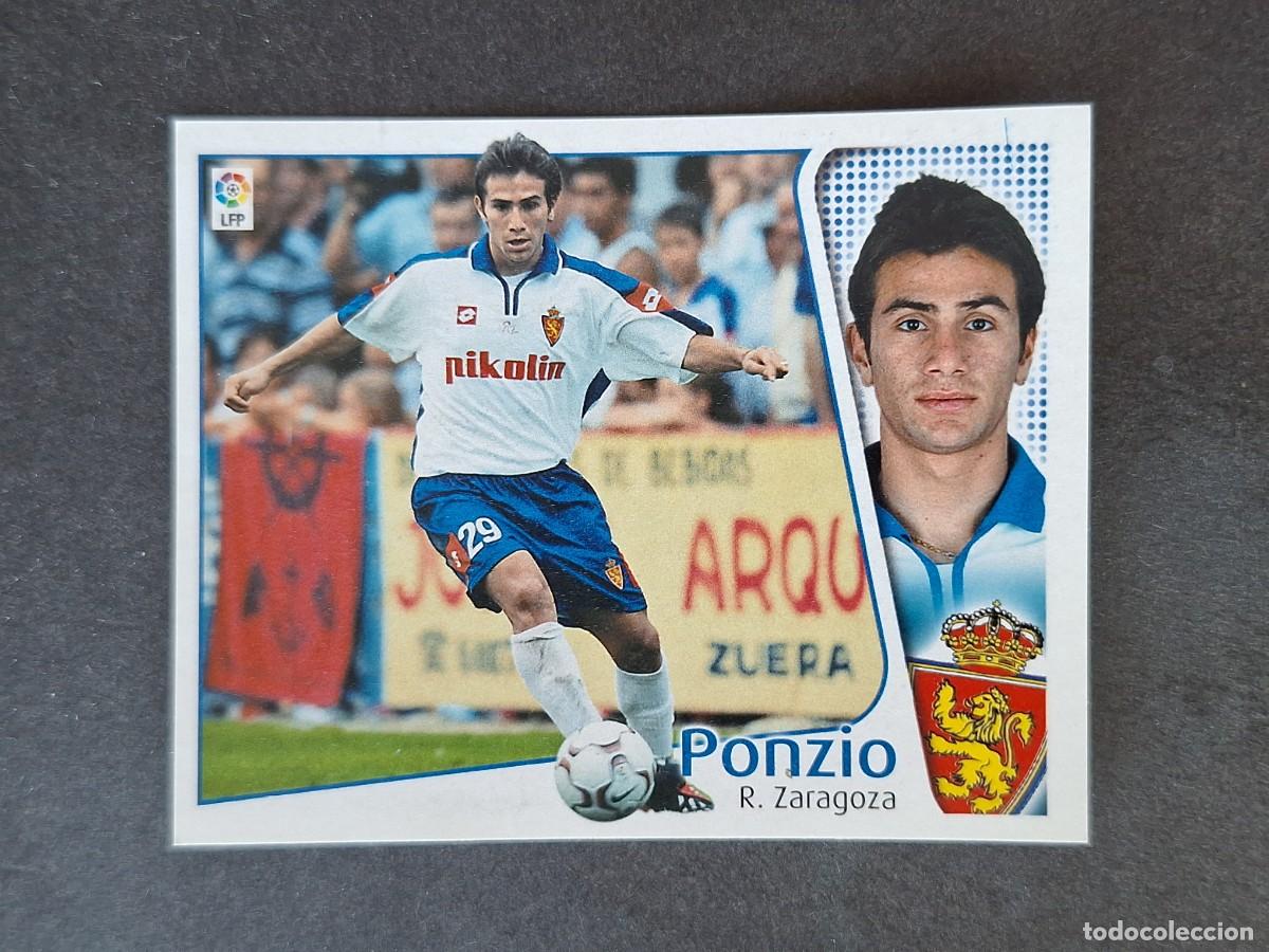 Cromos de f&uacute;tbol: L5 PONZIO REAL ZARAGOZA LIGA ESTE 2004 2005 04 05 NUNCA PEGADO SIN PEGAR