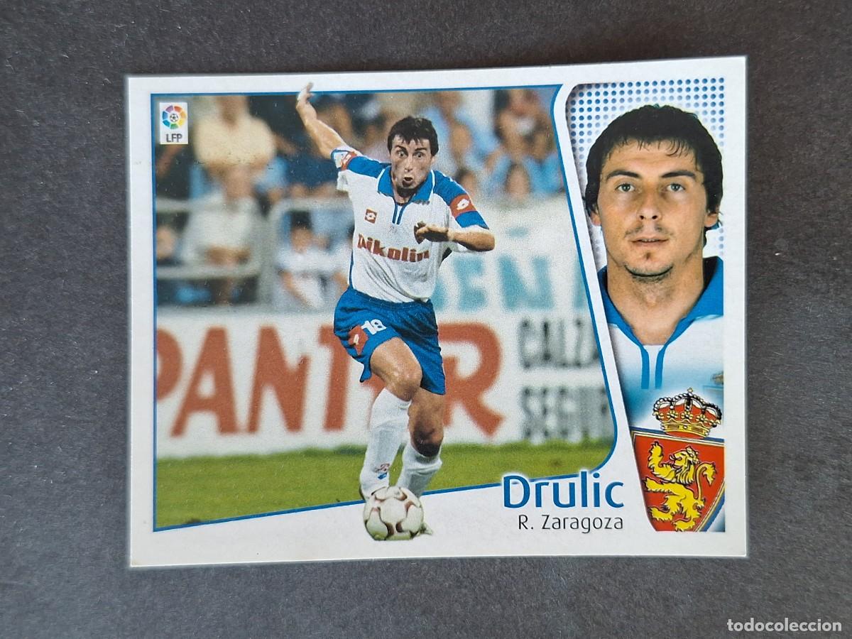Cromos de f&uacute;tbol: L5 DRULIC REAL ZARAGOZA LIGA ESTE 2004 2005 04 05 NUNCA PEGADO SIN PEGAR