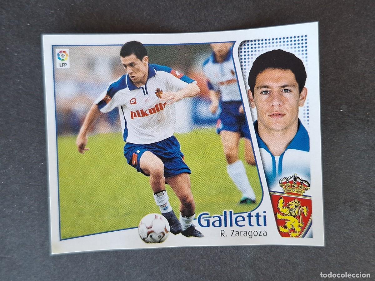 Cromos de f&uacute;tbol: L5 GALLETTI REAL ZARAGOZA LIGA ESTE 2004 2005 04 05 NUNCA PEGADO SIN PEGAR