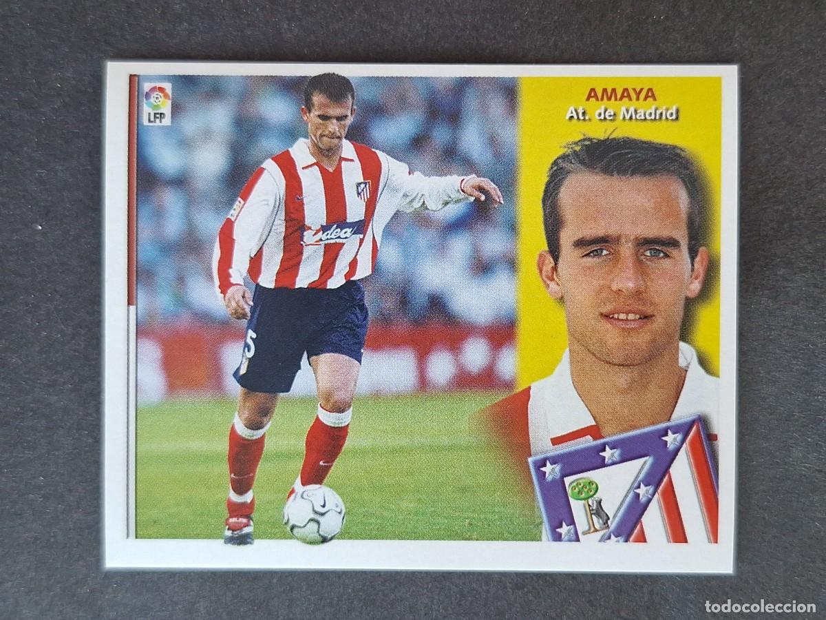 Cromos de f&uacute;tbol: L4 AMAYA ATLETICO DE MADRID LIGA ESTE 2002 2003 02 03 NUNCA PEGADO SIN PEGAR