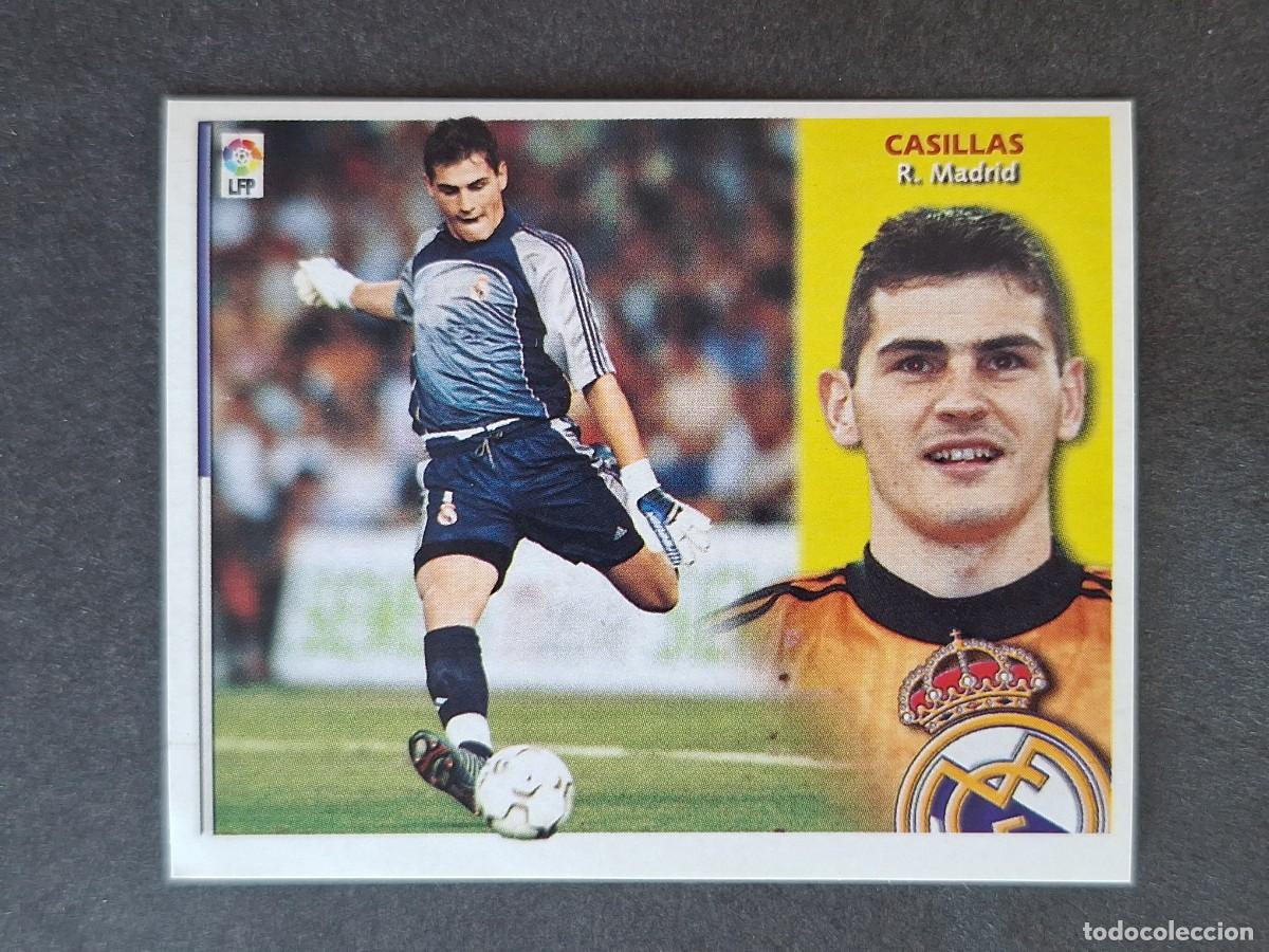 Cromos de f&uacute;tbol: L4 CASILLAS REAL MADRID LIGA ESTE 2002 2003 02 03 NUNCA PEGADO SIN PEGAR