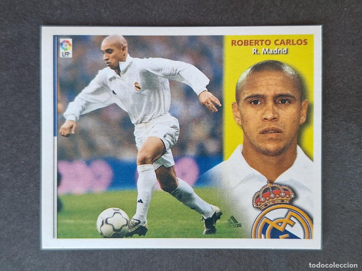 Cromos de f&uacute;tbol: L4 ROBERTO CARLOS REAL MADRID LIGA ESTE 2002 2003 02 03 NUNCA PEGADO SIN PEGAR