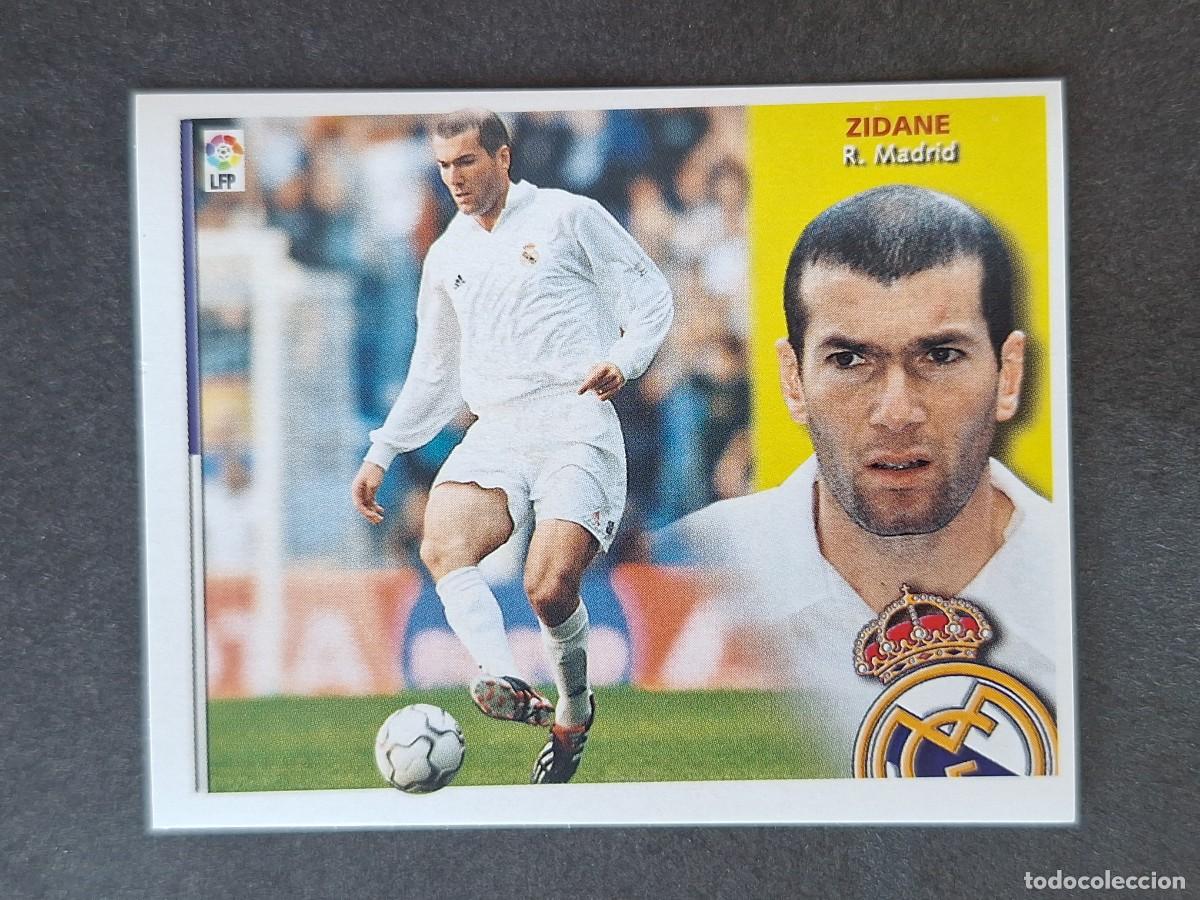 Cromos de f&uacute;tbol: L4 ZIDANE REAL MADRID LIGA ESTE 2002 2003 02 03 NUNCA PEGADO SIN PEGAR
