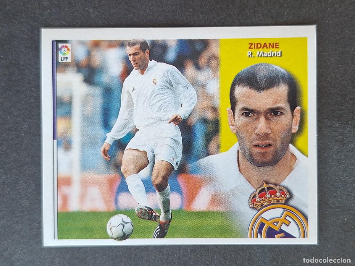 Cromos de f&uacute;tbol: L4 ZIDANE REAL MADRID LIGA ESTE 2002 2003 02 03 NUNCA PEGADO SIN PEGAR