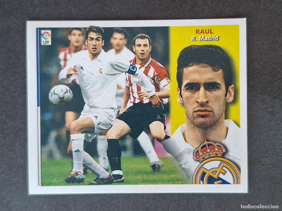 Cromos de f&uacute;tbol: L4 RAUL REAL MADRID LIGA ESTE 2002 2003 02 03 NUNCA PEGADO SIN PEGAR