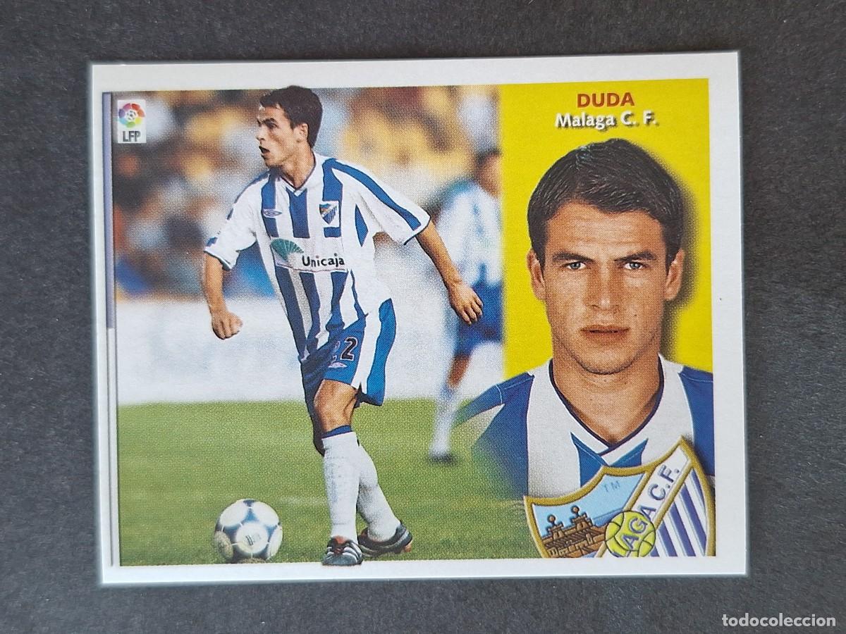 Cromos de f&uacute;tbol: L4 DUDA MALAGA C. F. LIGA ESTE 2002 2003 02 03 NUNCA PEGADO SIN PEGAR