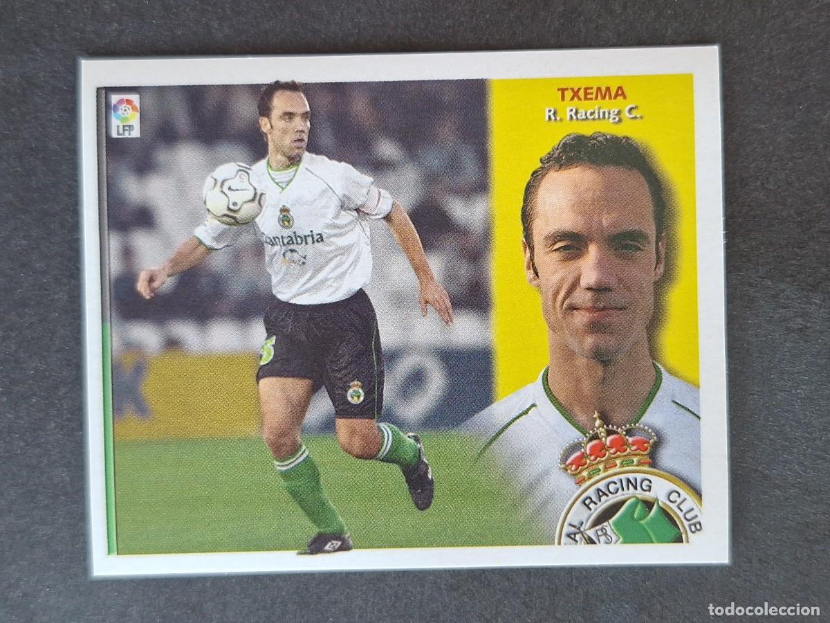 Cromos de f&uacute;tbol: L4 TXEMA RACING DE SANTANDER LIGA ESTE 2002 2003 02 03 NUNCA PEGADO SIN PEGAR