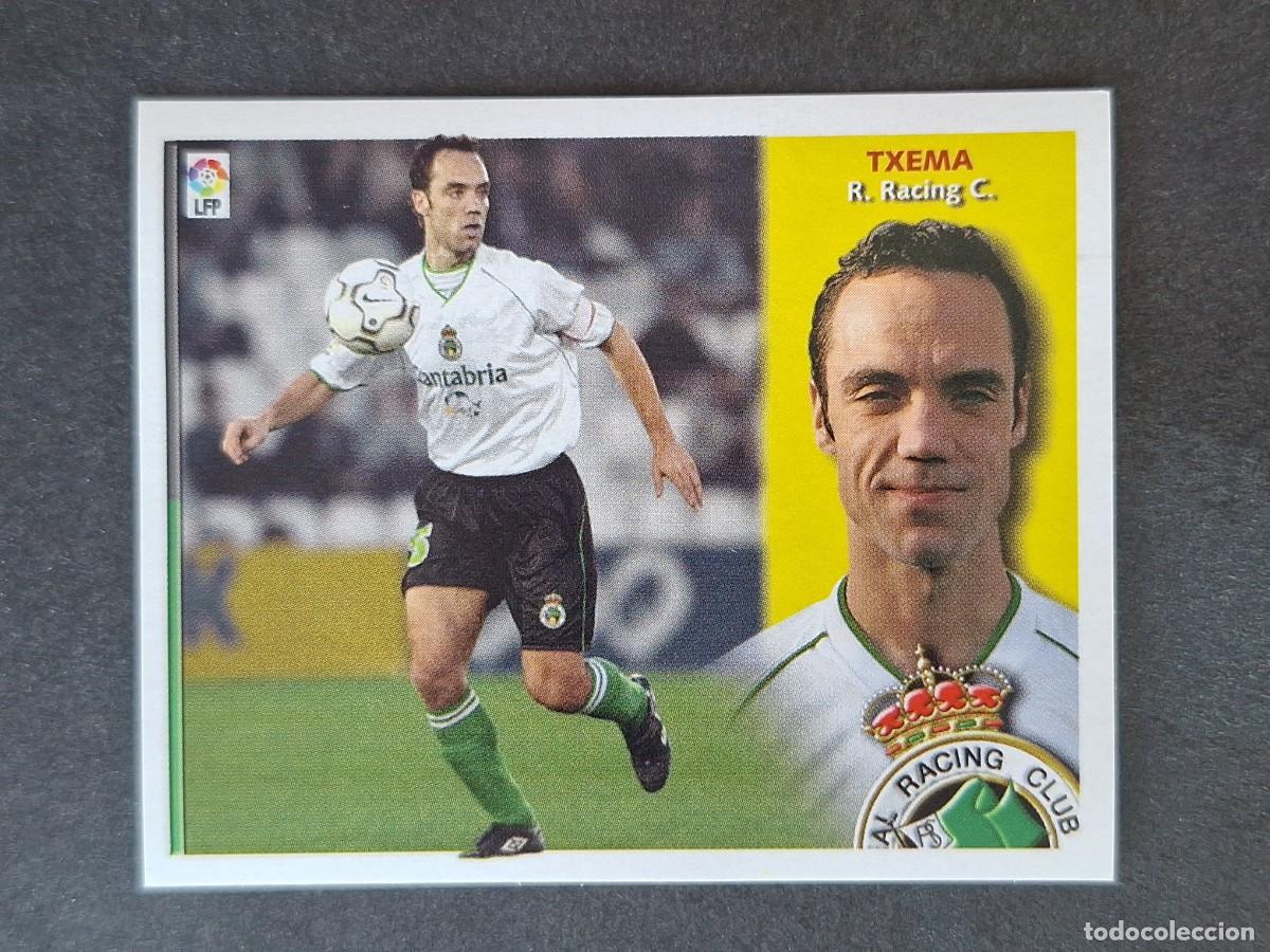Cromos de f&uacute;tbol: L4 TXEMA RACING DE SANTANDER LIGA ESTE 2002 2003 02 03 NUNCA PEGADO SIN PEGAR