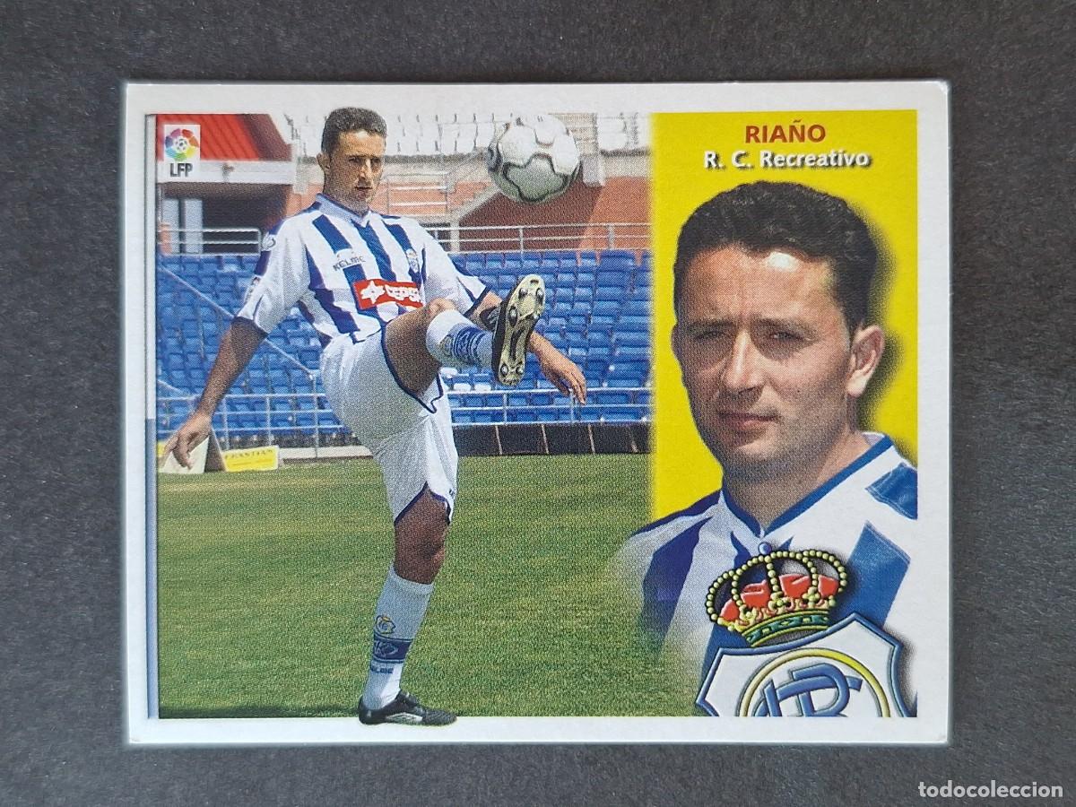 Cromos de f&uacute;tbol: L4 RIA&Ntilde;O RECREATIVO DE HUELVA LIGA ESTE 2002 2003 02 03 NUNCA PEGADO SIN PEGAR