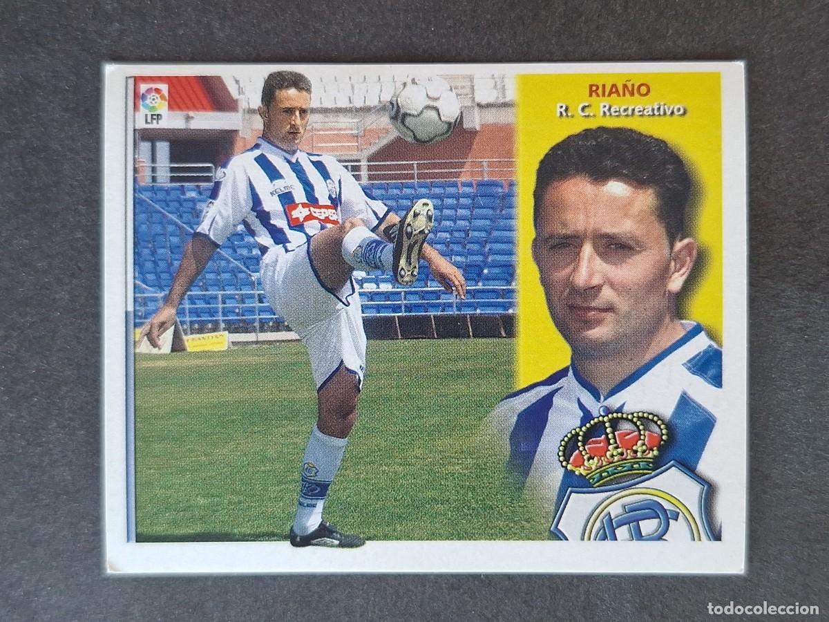 Cromos de f&uacute;tbol: L4 RIA&Ntilde;O RECREATIVO DE HUELVA LIGA ESTE 2002 2003 02 03 NUNCA PEGADO SIN PEGAR