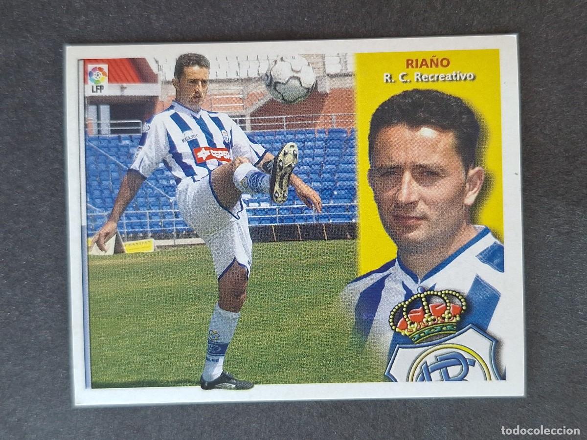 Cromos de f&uacute;tbol: L4 RIA&Ntilde;O RECREATIVO DE HUELVA LIGA ESTE 2002 2003 02 03 NUNCA PEGADO SIN PEGAR