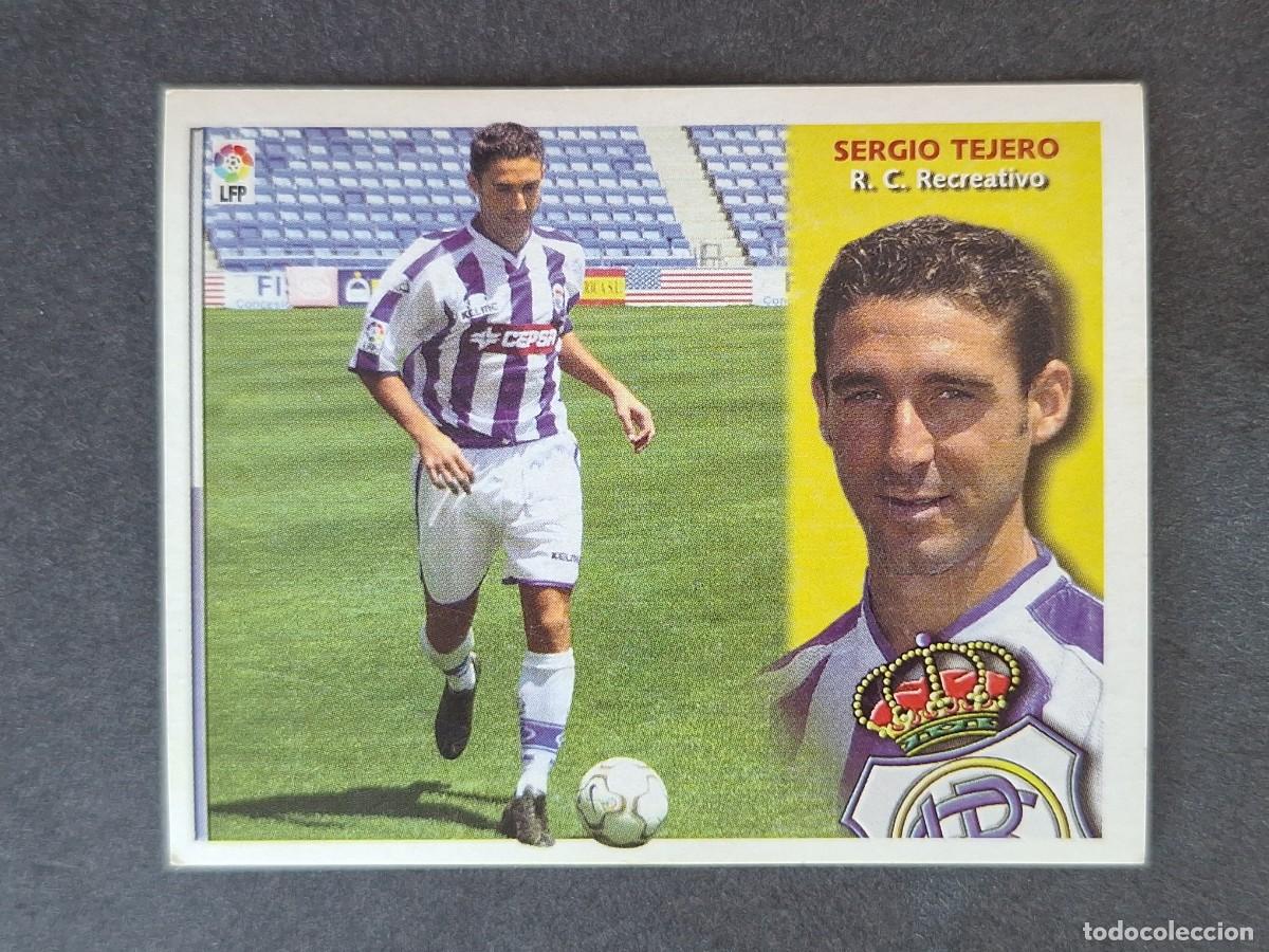 Cromos de f&uacute;tbol: L4 SERGIO TEJERO RECREATIVO DE HUELVA COLOCA LIGA ESTE 2002 2003 02 03 NUNCA PEGADO SIN PEGAR