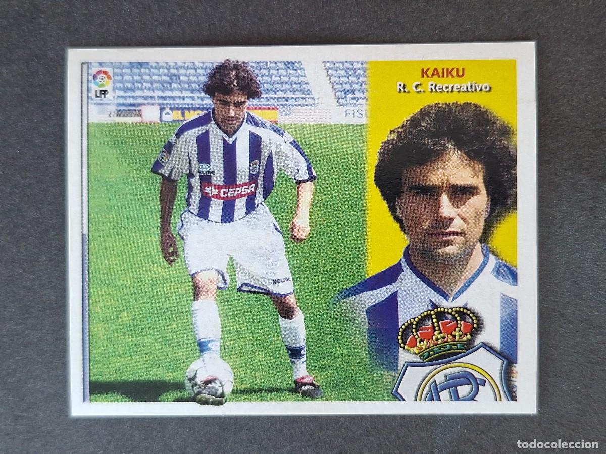 Cromos de f&uacute;tbol: L4 KAIKU RECREATIVO DE HUELVA FICHAJE 5 LIGA ESTE 2002 2003 02 03 NUNCA PEGADO SIN PEGAR
