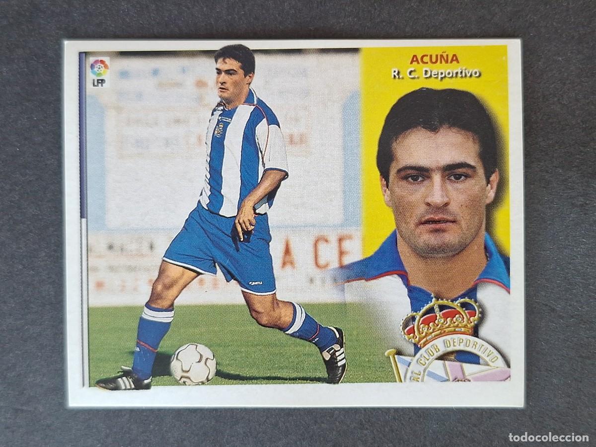 Cromos de f&uacute;tbol: L4 ACU&Ntilde;A VERSION DEPORTIVO DE LA CORU&Ntilde;A FICHAJE 8 LIGA ESTE 2002 2003 02 03 NUNCA PEGADO SIN PEGAR