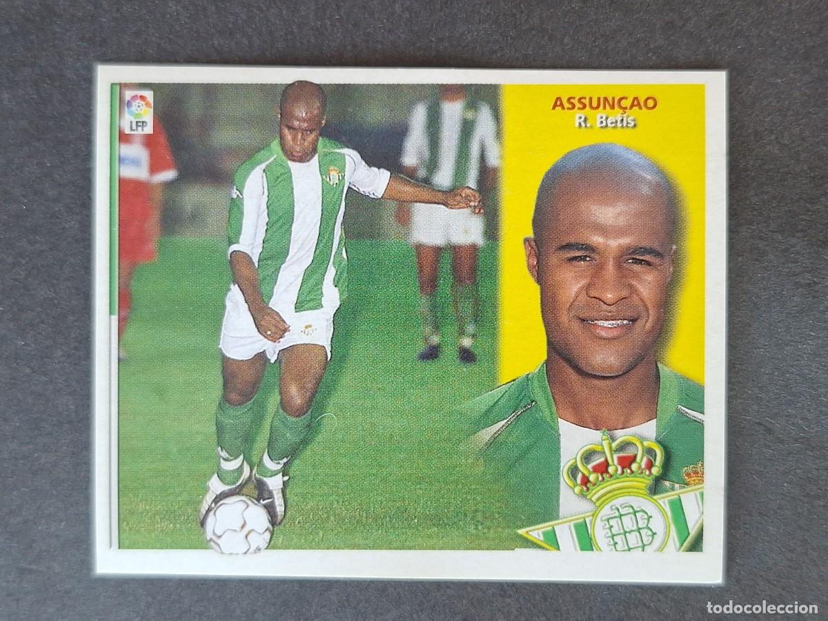 Cromos de f&uacute;tbol: L4 ASSUN&Ccedil;AO REAL BETIS BALOMPIE FICHAJE 18 LIGA ESTE 2002 2003 02 03 NUNCA PEGADO SIN PEGAR