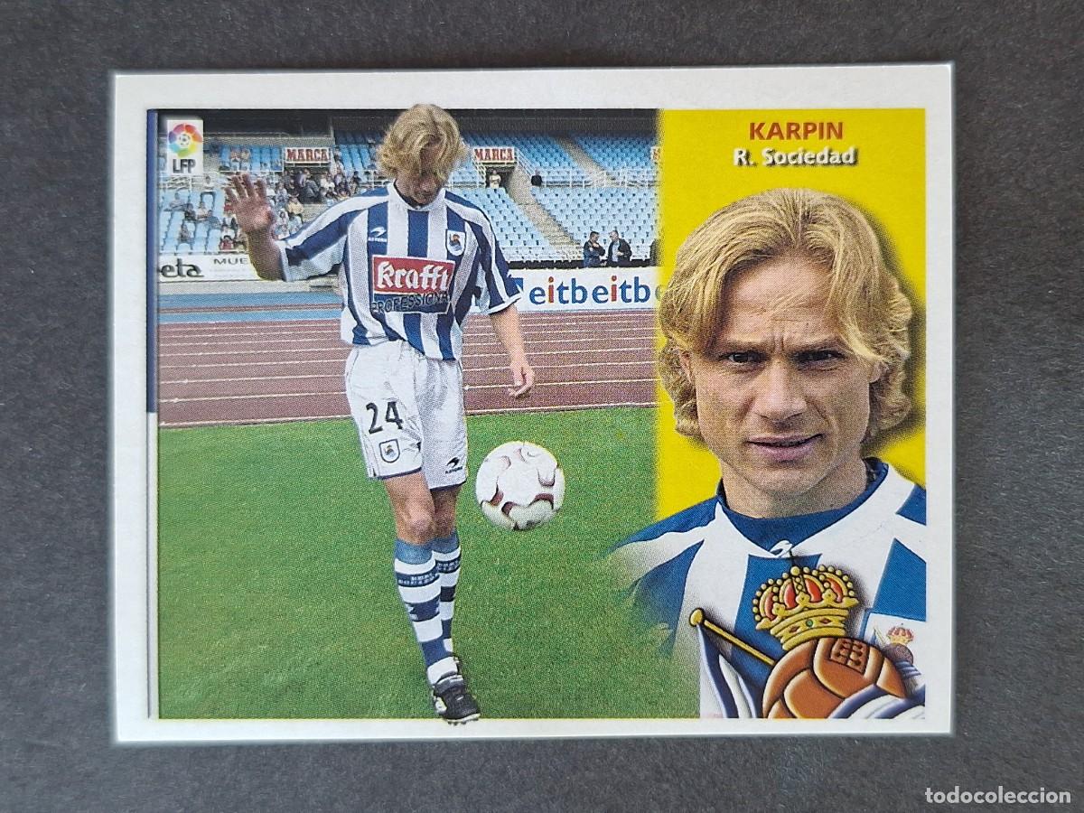 Cromos de f&uacute;tbol: L4 KARPIN REAL SOCIEDAD FICHAJE 27 LIGA ESTE 2002 2003 02 03 NUNCA PEGADO SIN PEGAR