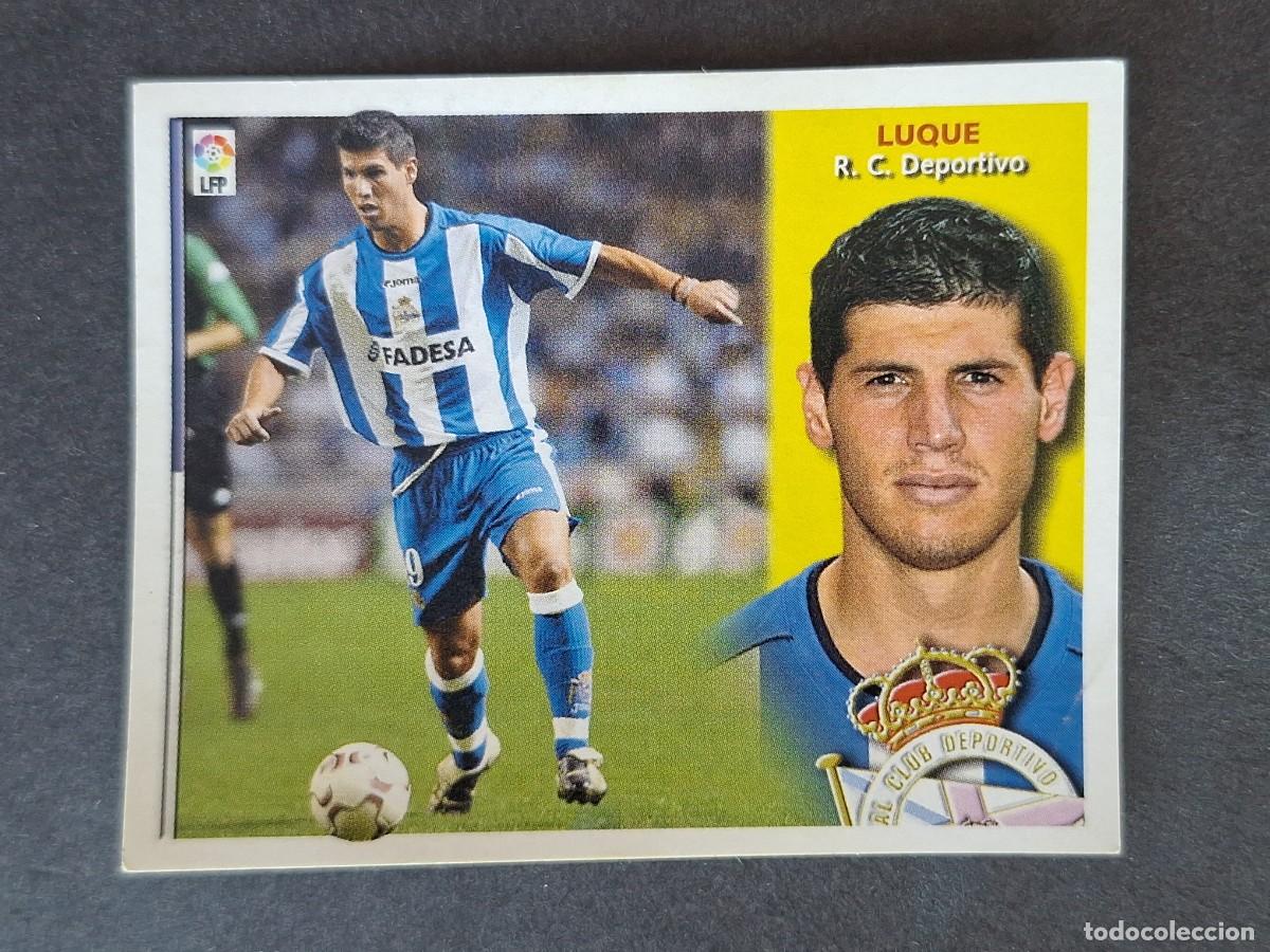 Cromos de f&uacute;tbol: L4 LUQUE DEPORTIVO DE LA CORU&Ntilde;A FICHAJE 36 LIGA ESTE 2002 2003 02 03 NUNCA PEGADO SIN PEGAR