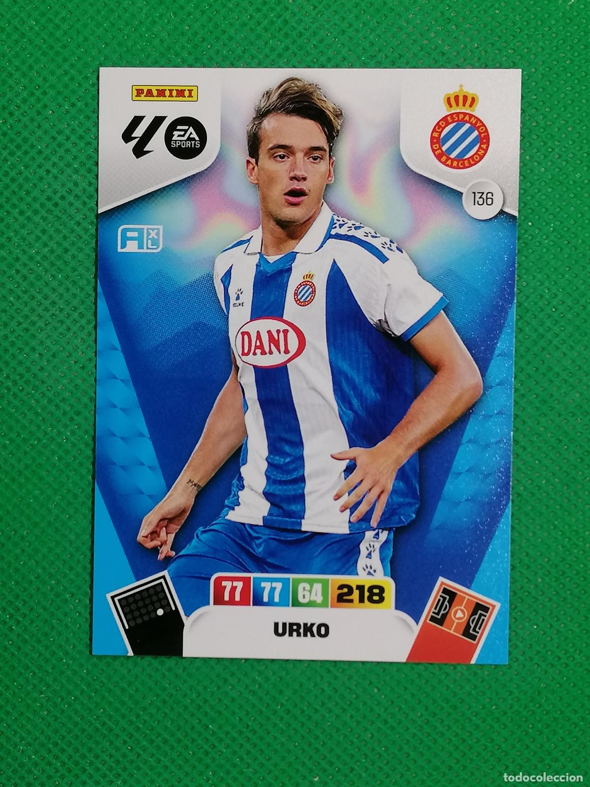 Cromos de f&uacute;tbol: 136 URKO ESPANYOL ⚽ LIGA ADRENALYN XL 2025 2026 25 26 ⚽