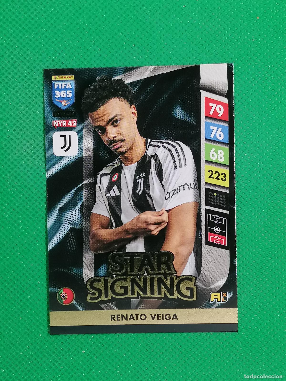 Cromos de f&uacute;tbol: NYR42 RENATO VEIGA JUVENTUS STAR SIGNING ⚽ NEW YEAR REVOLUTION ADRENALYN FIFA 365 2024 2025 24 25 ⚽