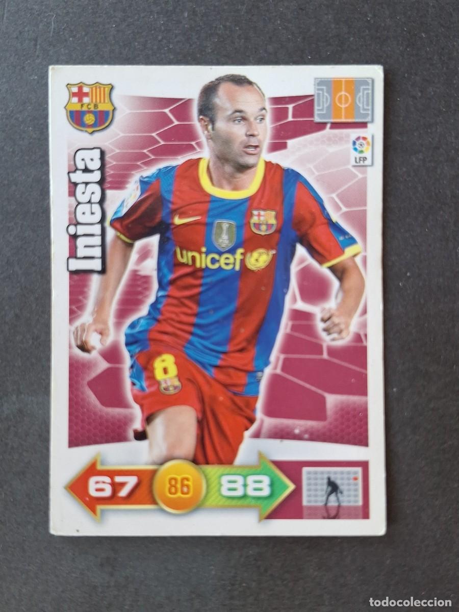 Cromos de f&uacute;tbol: L3 INIESTA F. C. BARCELONA 64 ADRENALYN XL LIGA 2010 2011 10 11 PANINI