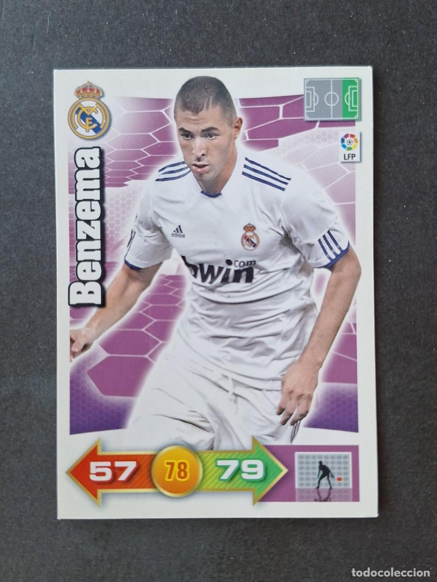 Cromos de f&uacute;tbol: L3 BENZEMA REAL MADRID 180 ADRENALYN XL LIGA 2010 2011 10 11 PANINI