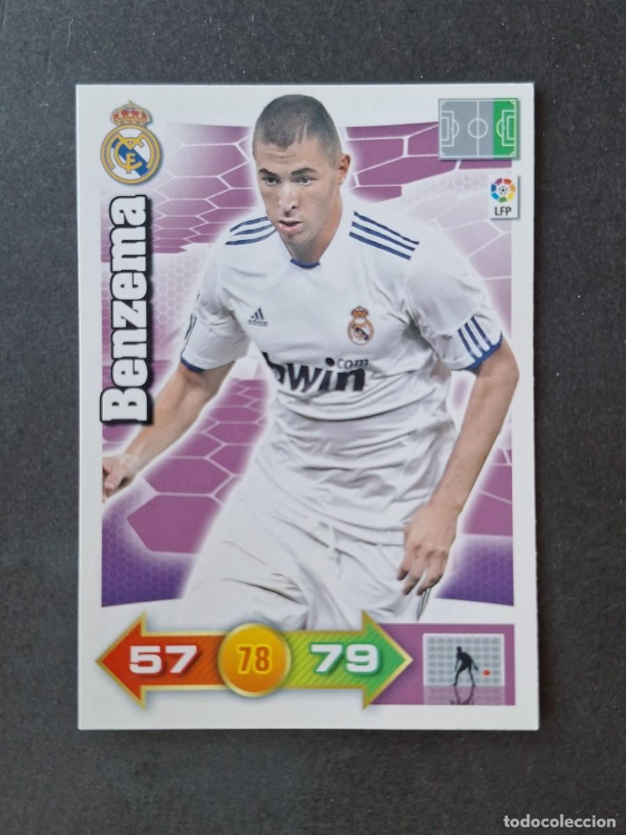 Cromos de f&uacute;tbol: L3 BENZEMA REAL MADRID 180 ADRENALYN XL LIGA 2010 2011 10 11 PANINI