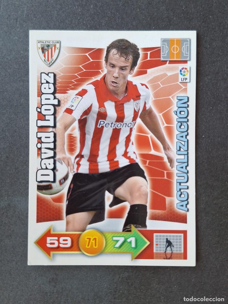Cromos de f&uacute;tbol: L3 DAVID LOPEZ ATHLETIC CLUB DE BILBAO 430 ACTUALIZAZION ADRENALYN XL LIGA 2010 2011 10 11 PANINI