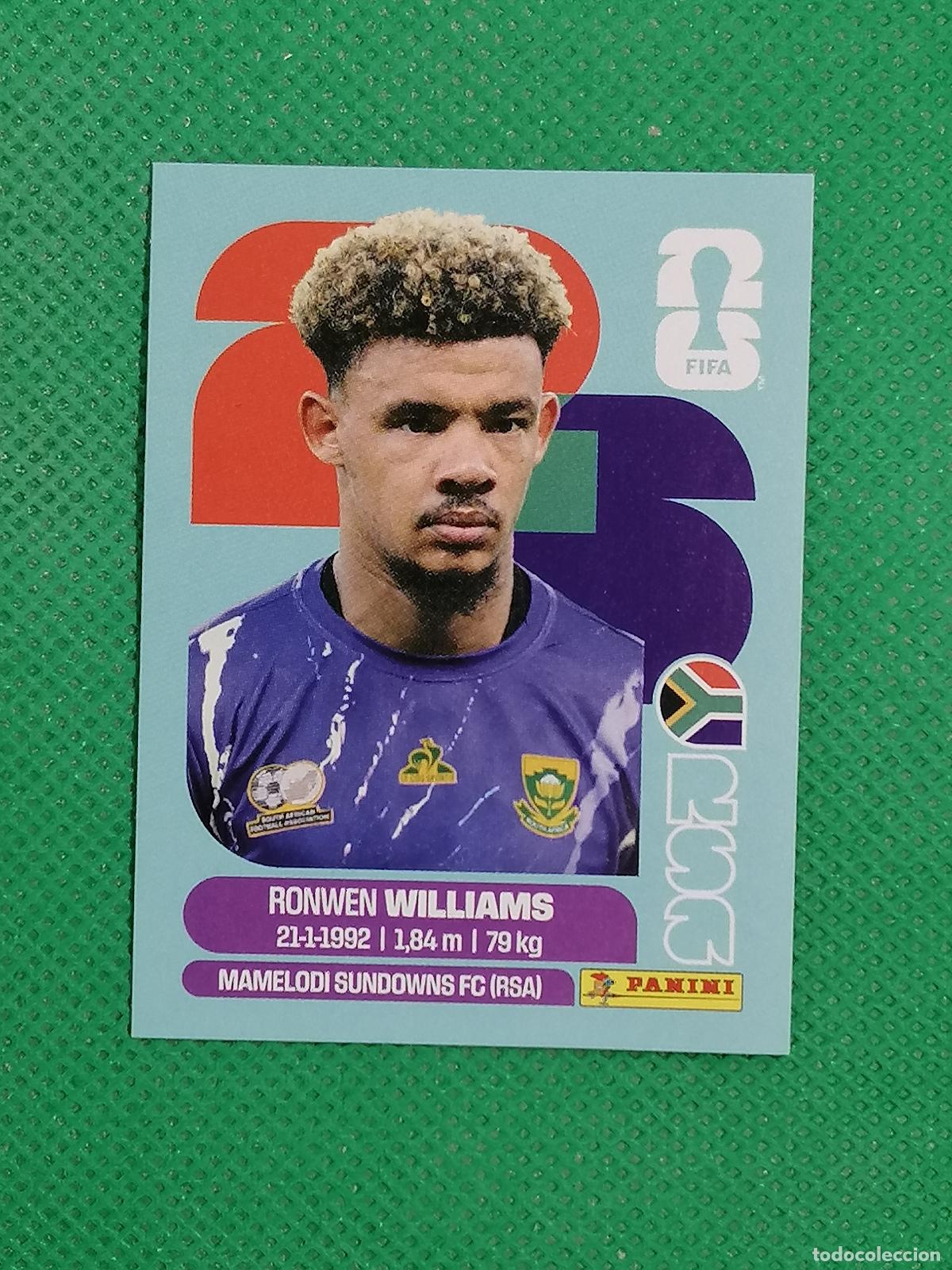 Cromos de f&uacute;tbol: RSA 2 RSA2 RONWEN WILLIAMS SUDAFRICA ⚽ PANINI FIFA MUNDIAL WORLD CUP 26 2026 STICKER ⚽
