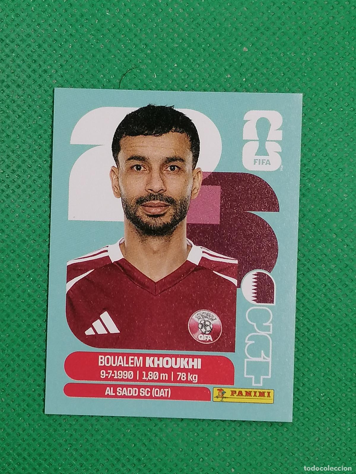 Football Stickers: QAT 6 QAT6 BOUALEM KHOUKHI QATAR ⚽ PANINI FIFA MUNDIAL WORLD CUP 26 2026 STICKER ⚽