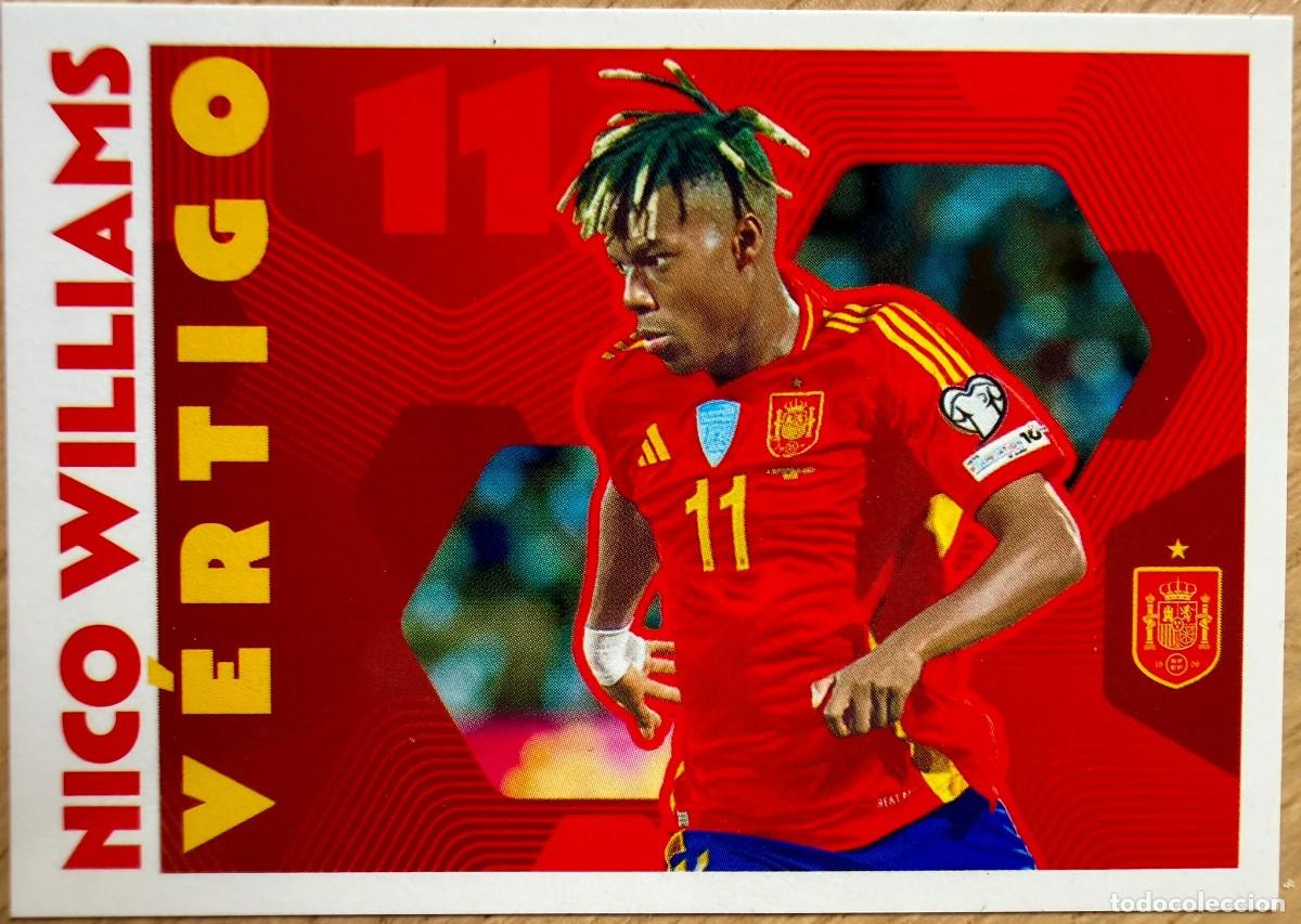 Cromos de f&uacute;tbol: 72 NICO WILLIAMS VERTIGO SELECCION ESPA&Ntilde;OLA CARREFOUR ESPA&Ntilde;A 2026 26 STICKER SIN PEGAR PANINI
