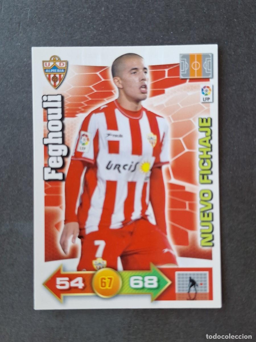 Cromos de f&uacute;tbol: L3 FEGHOULI U. D. ALMERIA 445 NUEVO FICHAJE ADRENALYN XL LIGA 2010 2011 10 11 PANINI