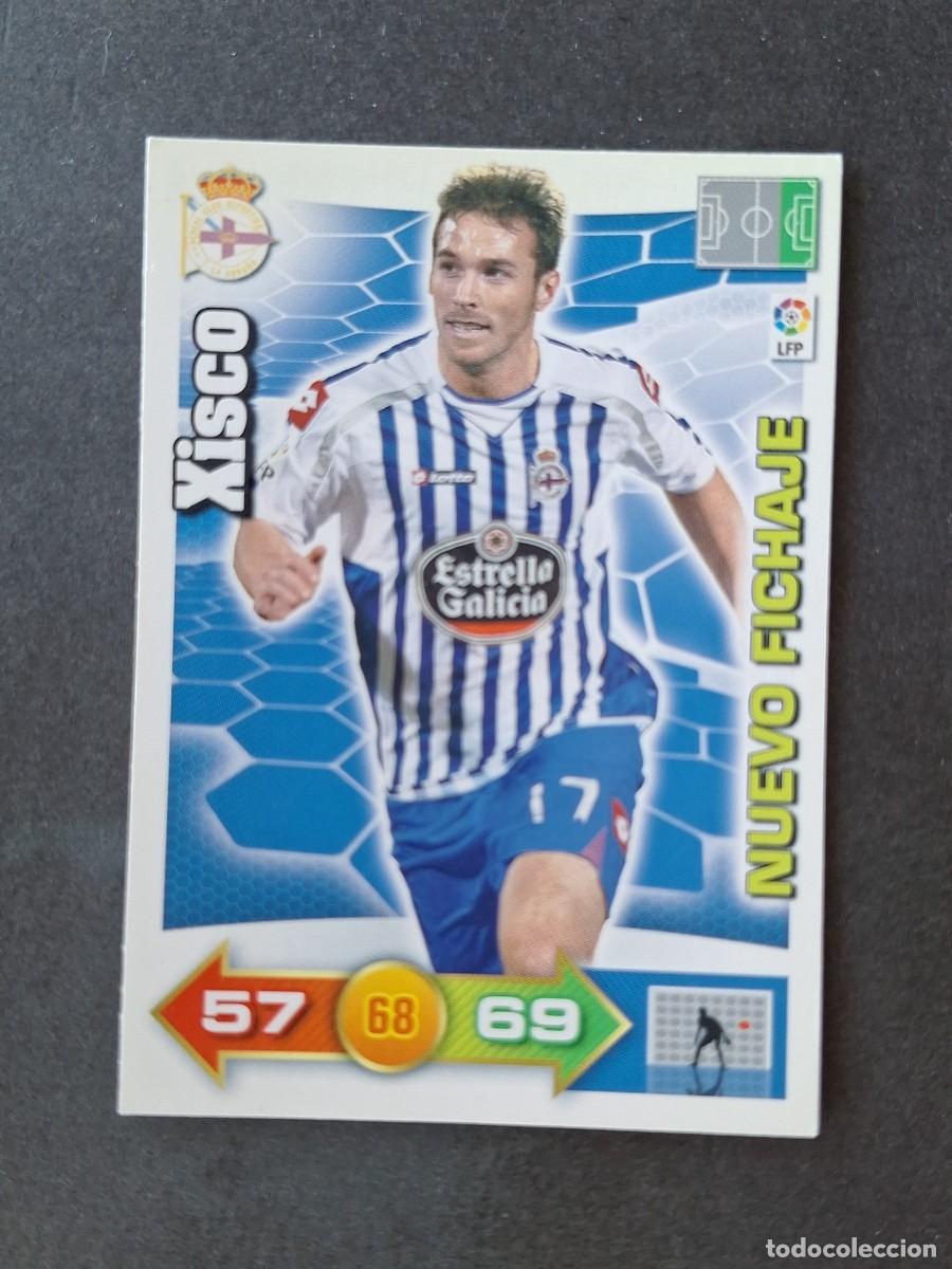 Cromos de f&uacute;tbol: L3 XISCO DEPORTIVO DE LA CORU&Ntilde;A 452 NUEVO FICHAJE ADRENALYN XL LIGA 2010 2011 10 11 PANINI