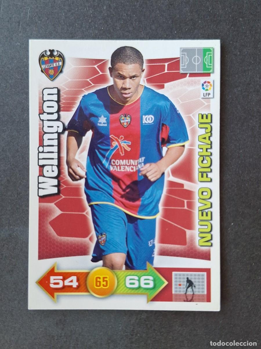 Cromos de f&uacute;tbol: L3 WELLINGTON LEVANTE U. D. 453 NUEVO FICHAJE ADRENALYN XL LIGA 2010 2011 10 11 PANINI
