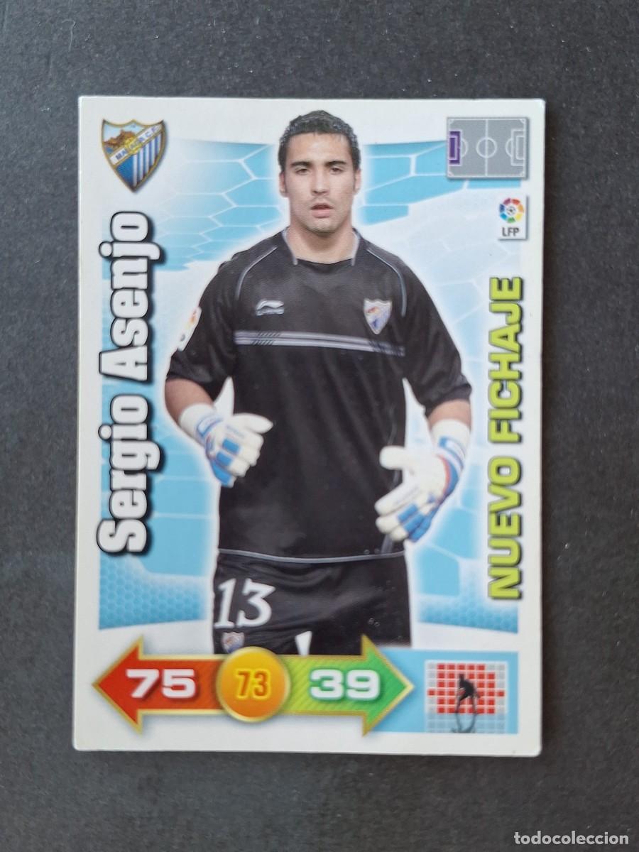 Cromos de f&uacute;tbol: L3 SERGIO ASENJO MALAGA C. F. 456 NUEVO FICHAJE ADRENALYN XL LIGA 2010 2011 10 11 PANINI