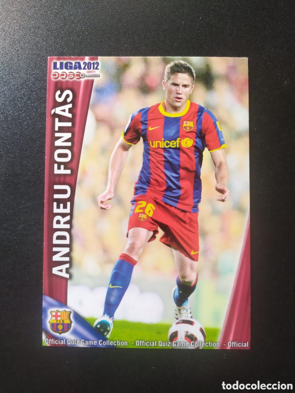 Cromos de f&uacute;tbol: Mundicromo fichas Liga 2011 2012 11 12 Andreu Fontas n&deg; 643 Barcelona