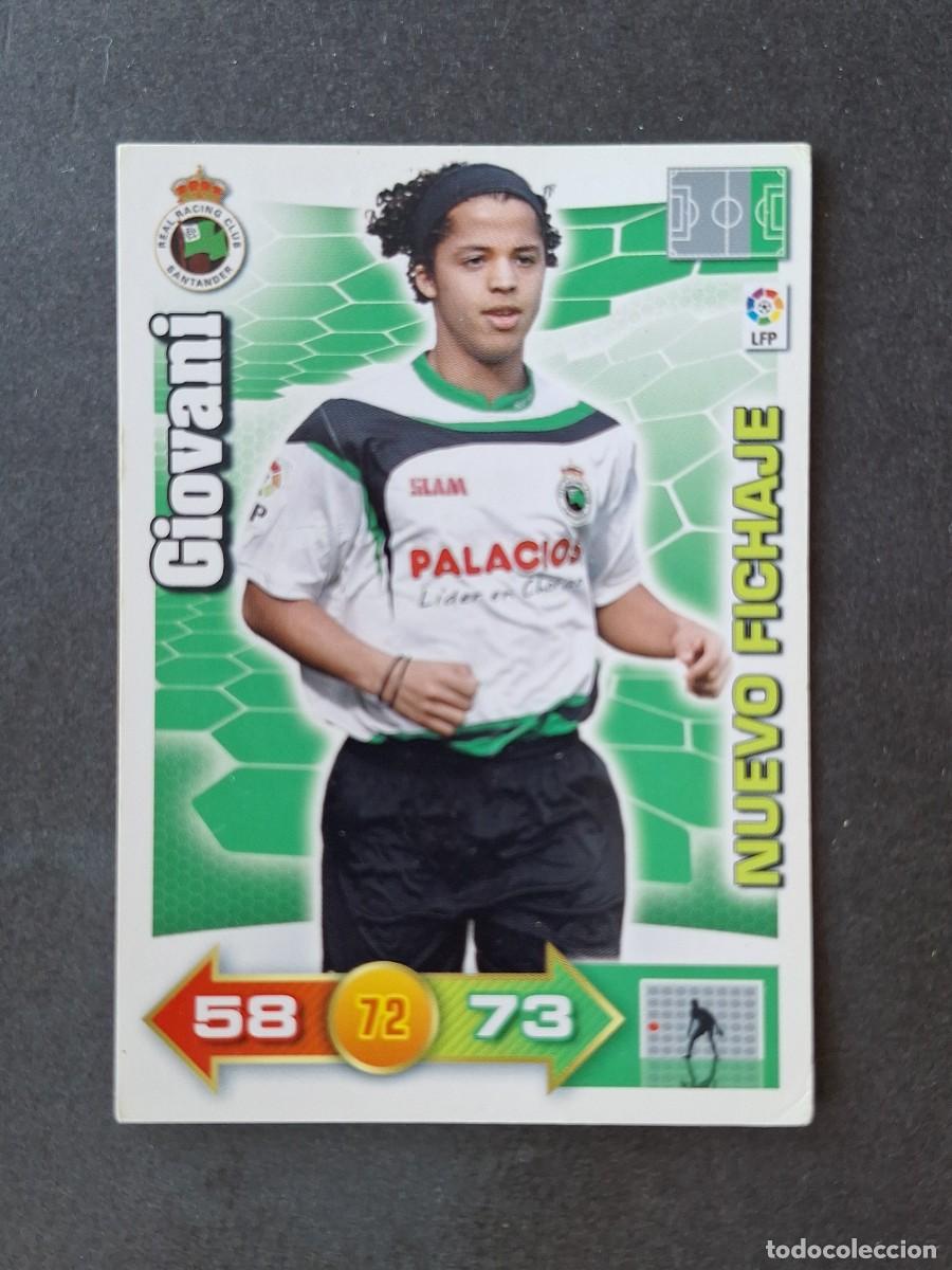 Cartes &agrave; collectionner de Football: L3 GIOVANI RACING DE SANTANDER 464 NUEVO FICHAJE ADRENALYN XL LIGA 2010 2011 10 11 PANINI