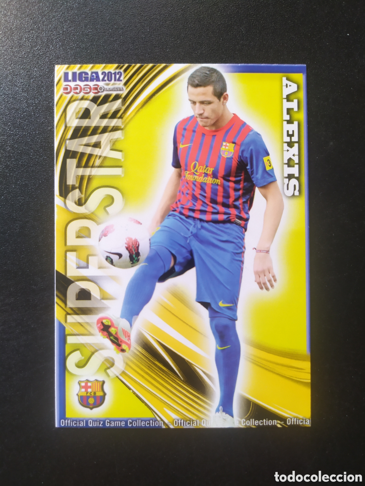 Cartes &agrave; collectionner de Football: Mundicromo fichas Liga 2011 2012 11 12 Alexis S&aacute;nchez superstar mate n&deg; 27 Barcelona