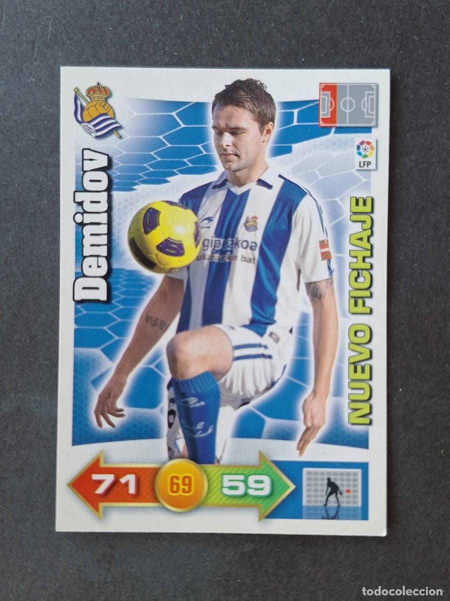 Cromos de f&uacute;tbol: L3 DEMIDOV REAL SOCIEDAD 465 NUEVO FICHAJE ADRENALYN XL LIGA 2010 2011 10 11 PANINI