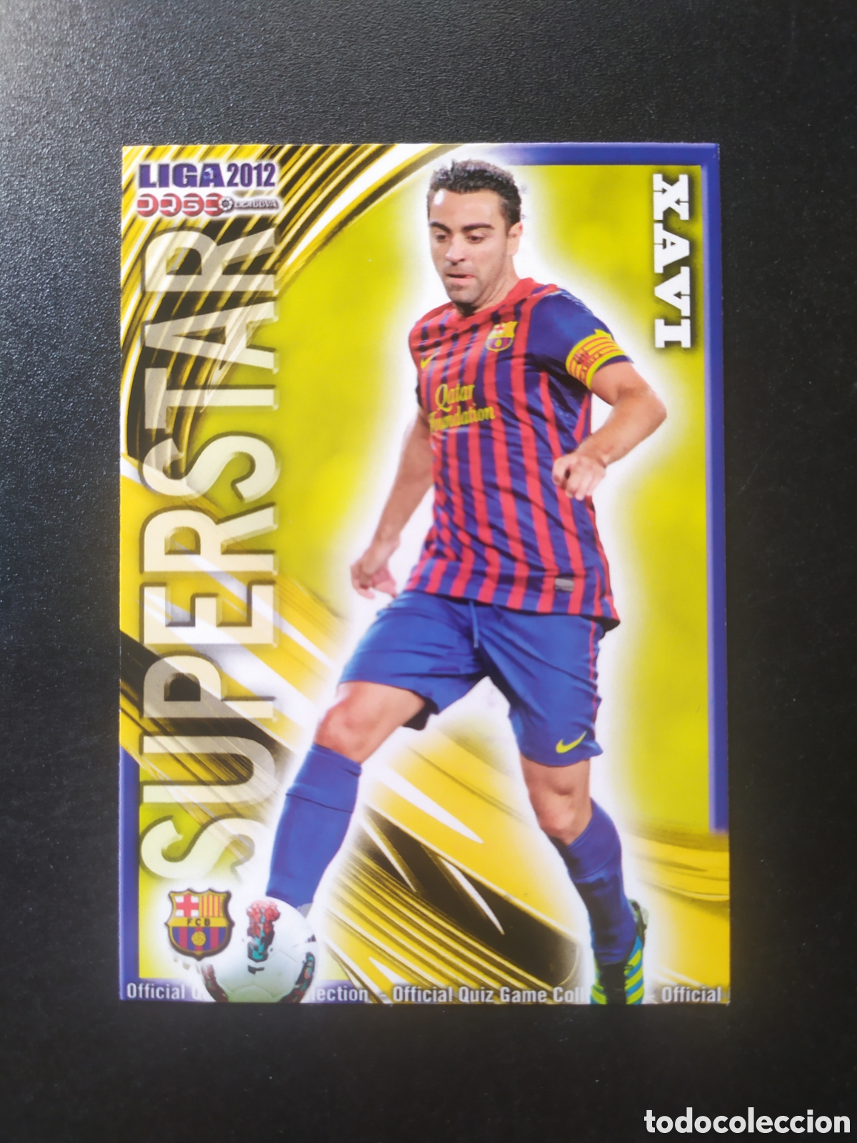 Cromos de f&uacute;tbol: Mundicromo fichas Liga 2011 2012 11 12 Xavi superstar mate n&deg; 23 Barcelona