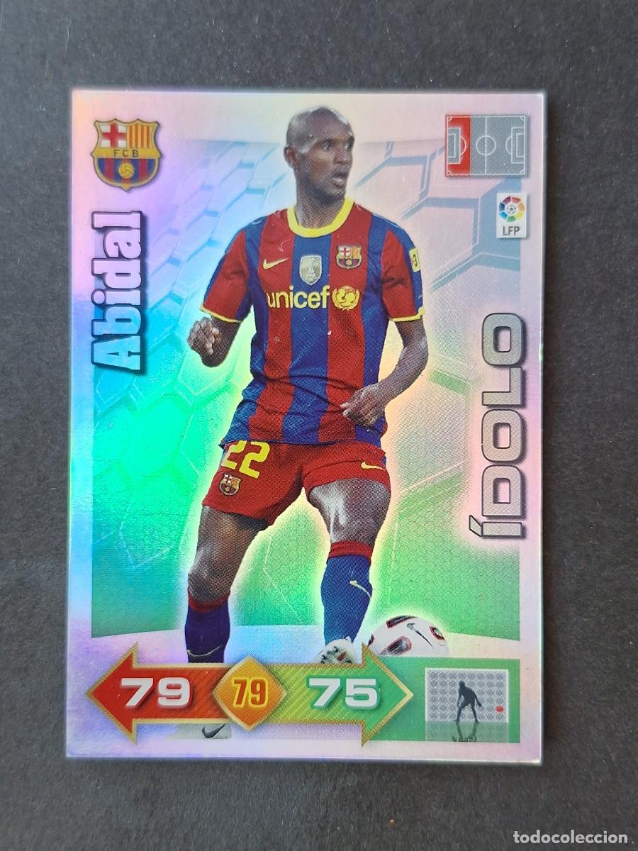 Cromos de f&uacute;tbol: L3 ABIDAL F. C. BARCELONA 376 IDOLO ADRENALYN XL LIGA 2010 2011 10 11 PANINI