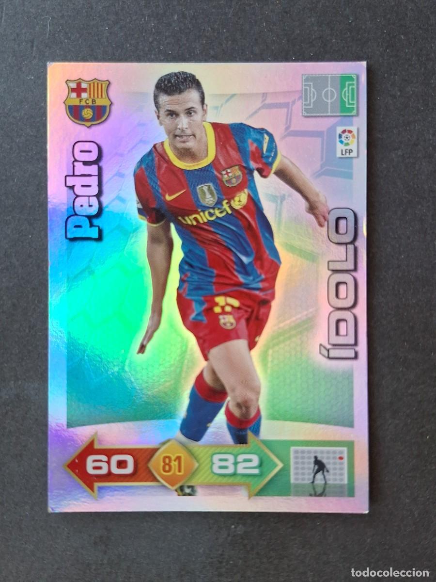 Cromos de f&uacute;tbol: L3 PEDRO F. C. BARCELONA 377 IDOLO ADRENALYN XL LIGA 2010 2011 10 11 PANINI