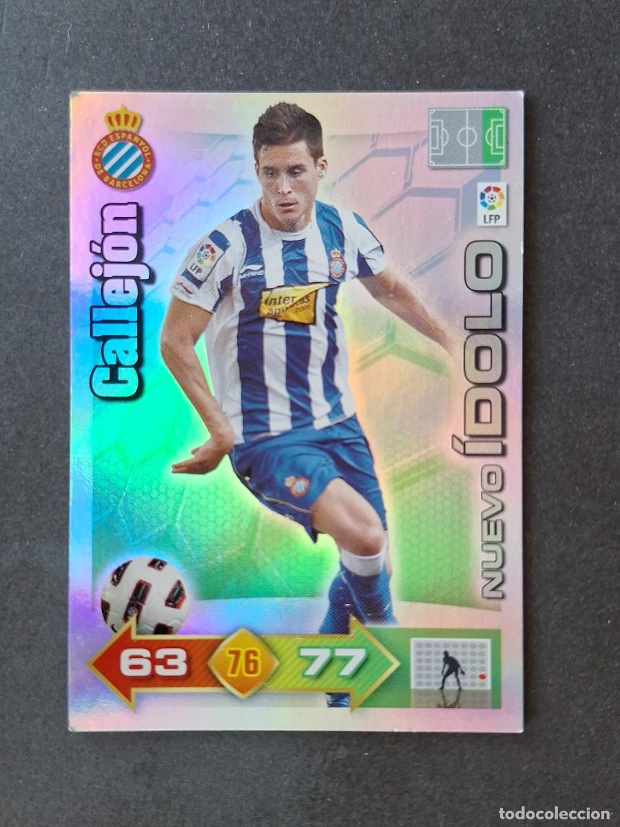 Cromos de f&uacute;tbol: L3 CALLEJON R. C. D. ESPA&Ntilde;OL 482 NUEVO IDOLO ADRENALYN XL LIGA 2010 2011 10 11 PANINI
