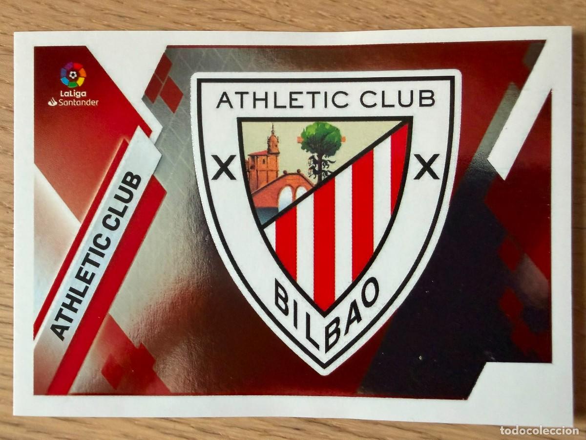 Cromos de f&uacute;tbol: 3 ESCUDO ATHLETIC BILBAO 19 20 2019 2020 LIGA SANTANDER COLECCIONES ESTE SIN PEGAR STICKER