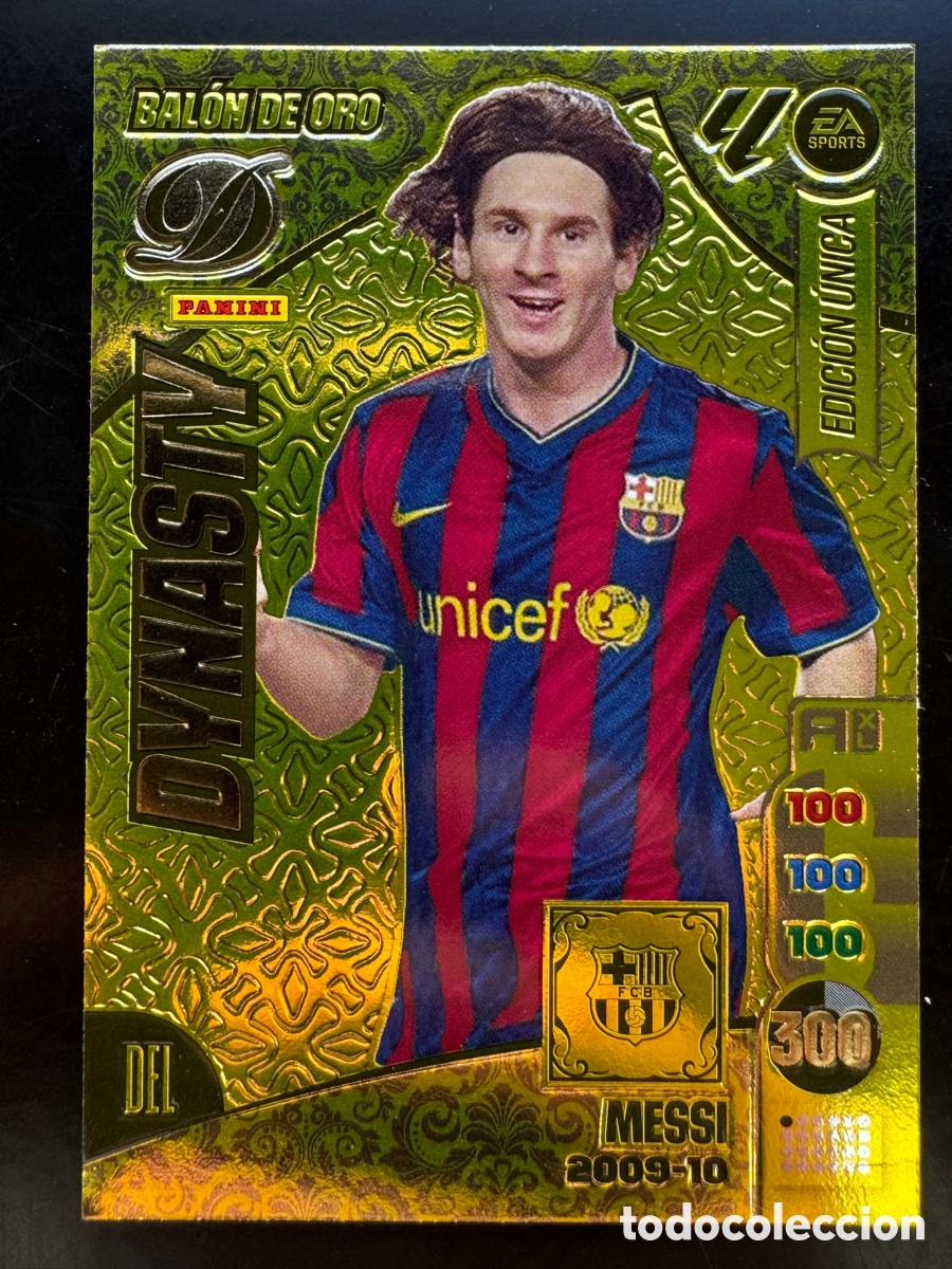 Cromos de f&uacute;tbol: Messi Dynasty Bal&oacute;n de Oro 2009/10 Adrenalyn 2024/25 Barcelona