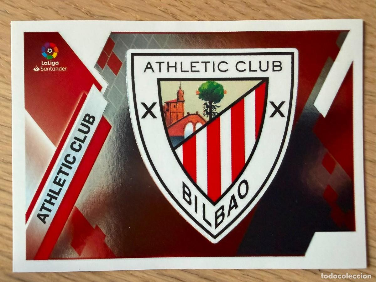 Cromos de f&uacute;tbol: 3 ESCUDO ATHLETIC BILBAO 19 20 2019 2020 LIGA SANTANDER COLECCIONES ESTE SIN PEGAR STICKER