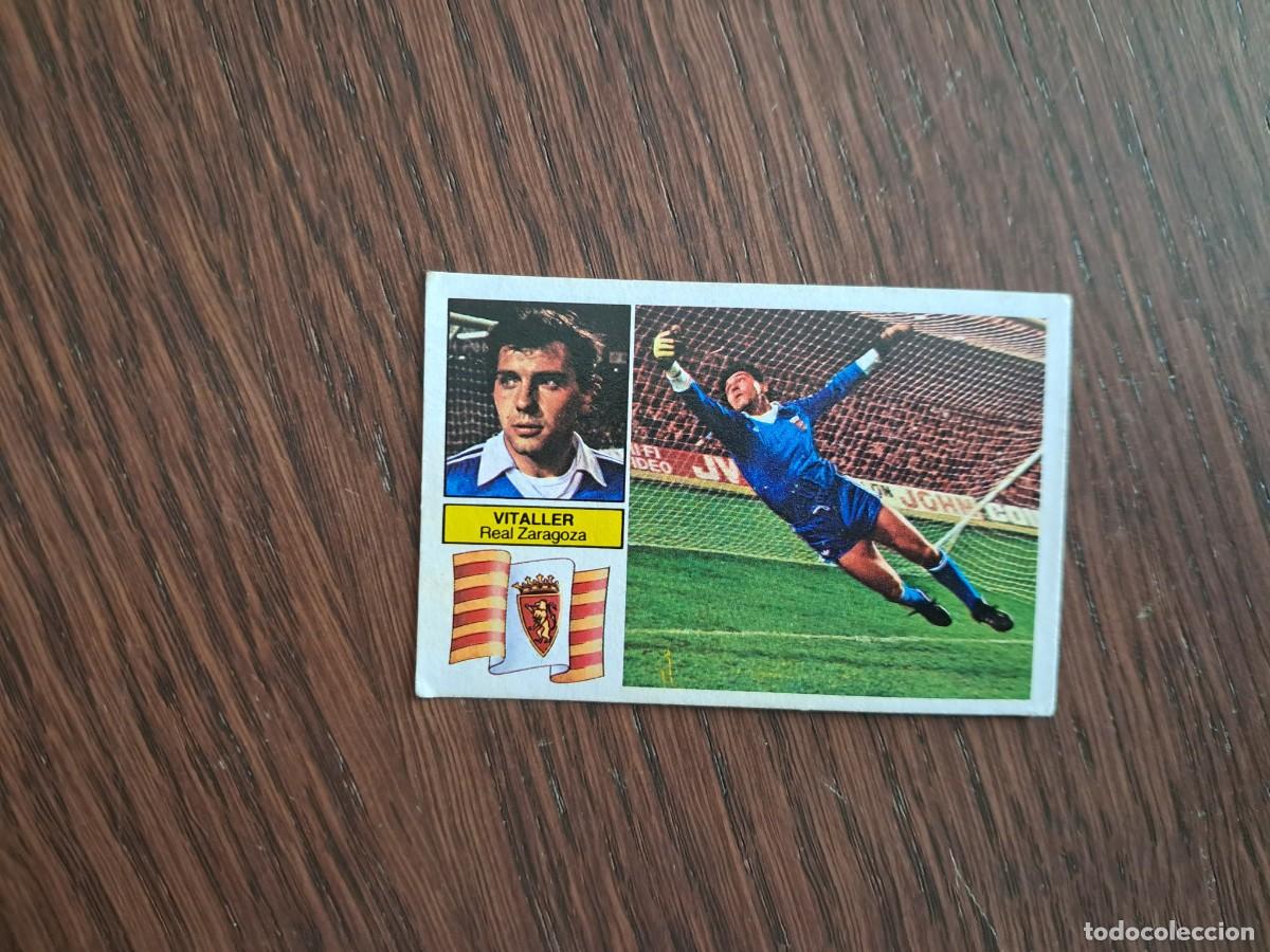 Cromos de f&uacute;tbol: cromo de futbol, edic. Este, liga 82-83, Vitaller, Real Zaragoza. sin pegar