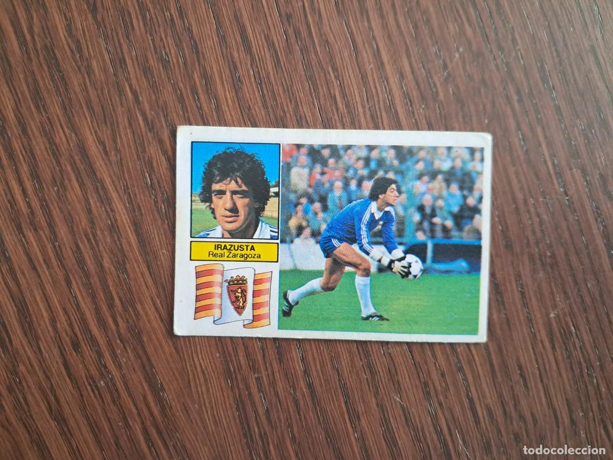 Fu&szlig;ball-Sticker: cromo de futbol, edic. Este, liga 82-83, Irazusta, Real Zaragoza. sin pegar